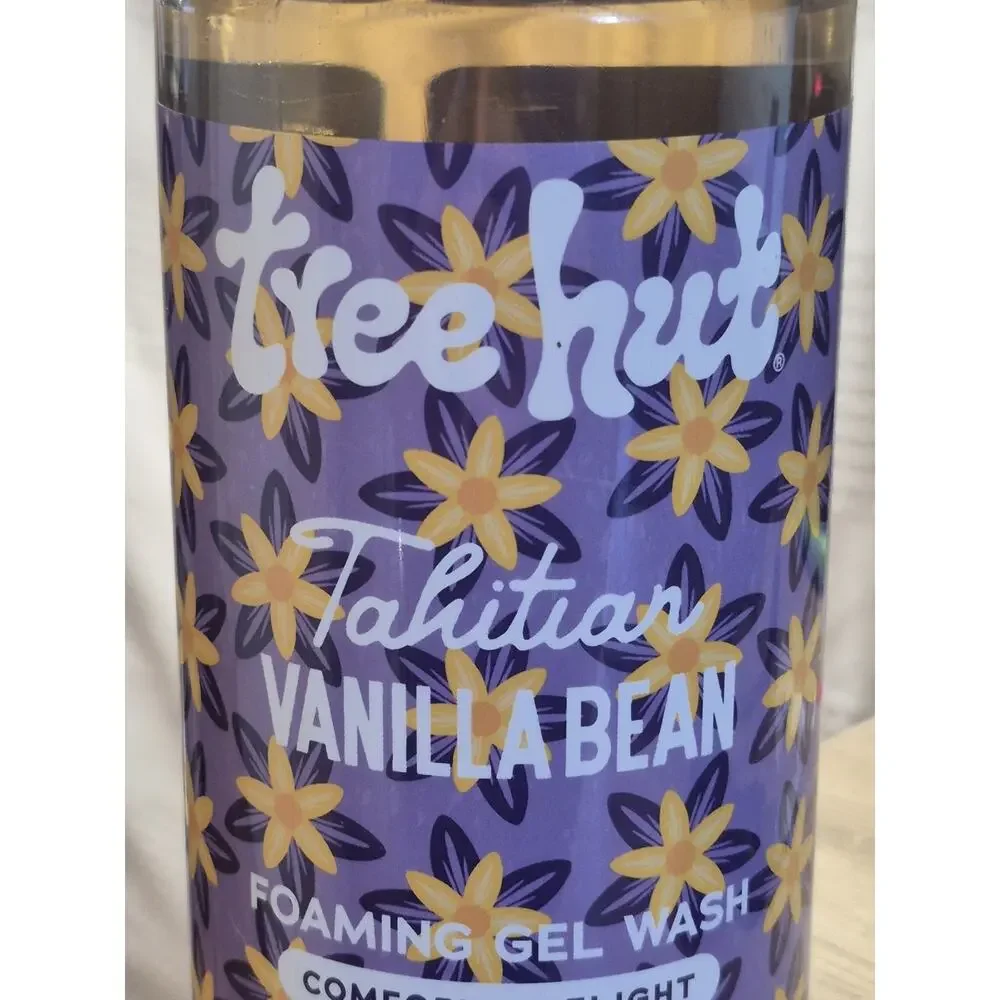 Tree Hut Tahitian Vanilla Bean Foaming Gel Body Wash 18 fl oz New Sealed S15
